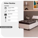 Ver imagem 3 de Colchão Solteiro Aloa 88 Espuma D20 - Tampo Preto 12cm