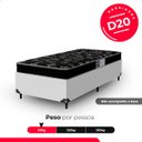 Ver imagem 5 de Colchão Solteiro Aloa 88 Espuma D20 - Tampo Preto 12cm