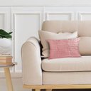 Ver imagem 2 de Capa para Almofada Drapeada Line em Veludo Retangular 60x40 Rose