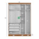 Ver imagem 2 de Guarda-roupa Em Mdf Com 9 Portas E 6 Gavetas Cumaru
