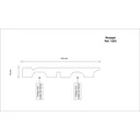 Ver imagem 2 de Rodapé de Mdf 12cm X 15mm X 2,40m com Friso Moldufama 1203