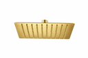 Ver imagem 1 de Ducha Chuveiro Quadrada 20x20 Slim Ultra Fina Dourado Escovado Metal Premium Luxo