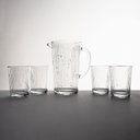 Ver imagem 1 de Conjunto Jarra 1,6l com 4 Copos 370ml Vidro Canelado Provence Jogo Jarra e 4 Copos Linha Provence