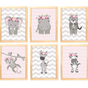 Ver imagem 1 de Quadro Infantil Menina 6 un A4 vidro e pendurador