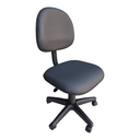 Ver imagem 3 de Cadeira de Escritório Executiva, Base Giratória, Tecido Courvim Cor Grafite