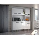 Ver imagem 1 de Armário Cozinha Completa Bárbara 6 Portas 1 Gaveta Mdp/mdf Poquema Móveis