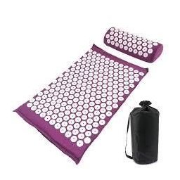 Kit de Bem-estar Doméstico: Tapete e Travesseiro Acupress Brasil "roxo" Tamanho Grande - 1