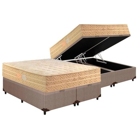 Colchão King Paropas Molas Ensacadas Star Dream+Baú Clean Super 1,93x2,03