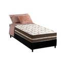 Ver imagem 1 de Cama Box Solteiro: Colchão Molas Anjos Superlastic Classic + Base CRC Suede Black(88x188)