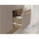 Ver imagem 4 de Balcão de Pia Cozinha Botanic 120cm 02 Portas 03 Gavetas M624 Kappesberg - Nogueira/fendi