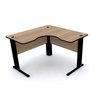 MESA EM L P/ ESCRITÓRIO 120X120 PANDIN MAXXI - NATURALLE/PRETO ETP1212 - 1