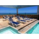 Ver imagem 2 de Kit 2 Cadeiras Espreguiçadeiras Piscina Jardim Aluminio Tela azul Marinho