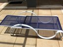 Ver imagem 3 de Kit 2 Cadeiras Espreguiçadeiras Piscina Jardim Aluminio Tela azul Marinho