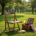 Ver imagem 2 de Cadeira Dobrável em Madeira com Assento Multilaminado e Encosto Anatômico Preebel Castanho