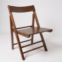 Ver imagem 4 de Cadeira Dobrável em Madeira com Assento Multilaminado e Encosto Anatômico Preebel Castanho