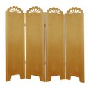 Ver imagem 1 de Biombo Liso com Detalhes 4 Folhas sem Pezinhos