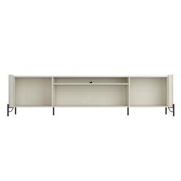 Rack para Sala 260cm com 4 Portas Brise Pés Metal 100% Mdf Cor:luna com Dourado - 3