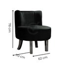 Ver imagem 3 de Cadeira Decorativa Oliva Via Encanto Veludo Bordô