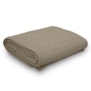 Ver imagem 1 de Manta Decorativa para Sofá Tricot Golden 1,60m X 2,20m 100% Algodão Amêndoa