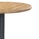 Ver imagem 6 de Mesa P/bar e Lanchonete Shery Redonda Tampo Madeira Maciça Base Metal Driftwood/grafite G54 - Gran B