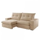 Ver imagem 3 de Sofá Athenas Linho 02 Módulos 80 Cm B25cm Meu Sofá Online A226 Linho Bege
