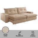 Ver imagem 2 de Sofá Athenas Linho 02 Módulos 80 Cm B25cm Meu Sofá Online A226 Linho Bege