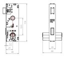 Ver imagem 2 de Fechadura para Vidro Temperado com Maçaneta 21mm 3080e124 Cromado 3f