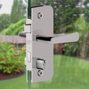 Ver imagem 1 de Fechadura para Vidro Temperado com Maçaneta 21mm 3080e124 Cromado 3f