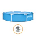 Ver imagem 1 de Piscina Estrutural Metal Galvanizado 1.828 Litros Com Bomba Filtrante Intex - 110v