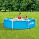 Ver imagem 2 de Piscina Estrutural Metal Galvanizado 1.828 Litros Com Bomba Filtrante Intex - 110v