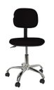 Ver imagem 2 de Cadeira Secretaria Giratoria Bolt CR - Couro Sintetico Corano - Preto