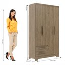 Ver imagem 4 de Guarda-roupa 4 Portas 2 Gavetas Rp2422 Wood Decibal Wood