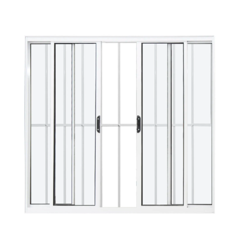 Janela de Correr Alumínio Branco 04f com Grade Classic