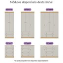Ver imagem 7 de Berço Americano 3 em 1 com Cômoda 4 Gavetas Encanto Multimóveis Mp4687