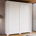 Ver imagem 1 de Guarda-roupa Casal Athena 2 Portas 3 Gavetas 100% Mdf Branco - Acp Móveis