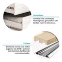 Ver imagem 7 de Guarda-roupa Casal Athena 2 Portas 3 Gavetas 100% Mdf Branco - Acp Móveis