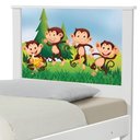 Ver imagem 4 de Bicama Juvenil Adesivada Safari Macaquinhos com Colchões