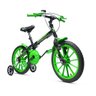 Bicicleta Bike Infantil Aro 16 Ravok com Rodinhas 3 a 7 Anos Cor:verde - 1