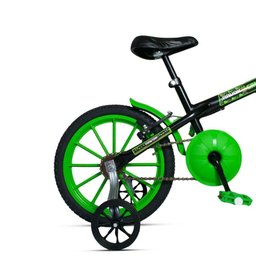 Bicicleta Bike Infantil Aro 16 Ravok com Rodinhas 3 a 7 Anos Cor:verde - 4