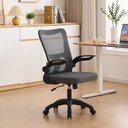 Ver imagem 2 de Kit 6 Cadeiras de Escritório Diretor Baltimore com Sistema Relax Preto Rivatti