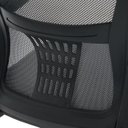 Ver imagem 6 de Kit 6 Cadeiras de Escritório Diretor Baltimore com Sistema Relax Preto Rivatti