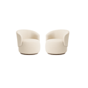 Ver imagem 1 de Kit 02 Poltronas Orgânica Decorativa Beatriz Boucle Bege - Montanaris Decor