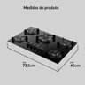 Cooktop Atlas 5 Bocas Utop Tripla Chama Preto - Bivolt - 4
