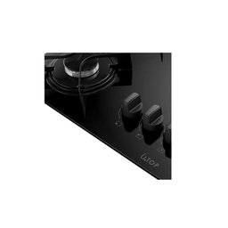 Cooktop Atlas 5 Bocas Utop Tripla Chama Preto - Bivolt - 5