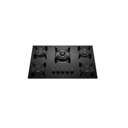 Cooktop Atlas 5 Bocas Utop Tripla Chama Preto - Bivolt - 1