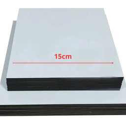 Cake Board - Kit 10 Unid - Suporte para Bolo - Retangular - MDF - Branco - 15cm - 2