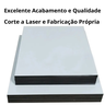Cake Board - Kit 10 Unid - Suporte para Bolo - Retangular - MDF - Branco - 15cm - 3