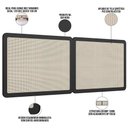 Ver imagem 3 de Cabeceira Cama Box Casal Queen Painel com Telinha 160cm Moss A03 Nero