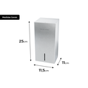 Ver imagem 2 de Dispenser de Papel Higiênico Cai-Cai Pro em Aço Inox Escovado