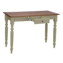 Ver imagem 3 de Aparador para Sala com 1 Gaveta e Pés Torneados - Verde Chá Laca com Tampo Imbuia Glazer